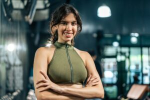 portrait of latino sport girl in sportwear exercis 2025 03 24 17 12 35 utc